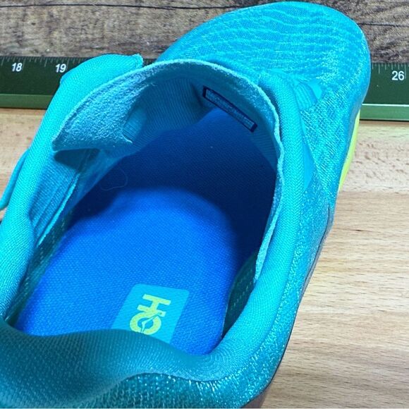 New- Hoka Teal and Lime Athletic Sneakers main image 4